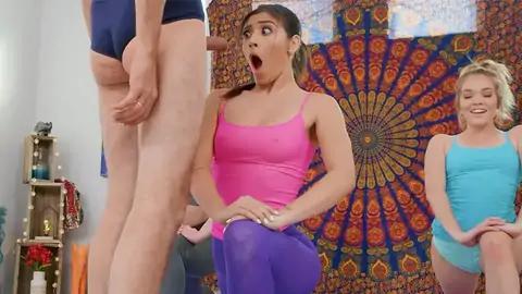 Brooklyn Gray Luvs Yoga Almost As Much As Meaty Pricks