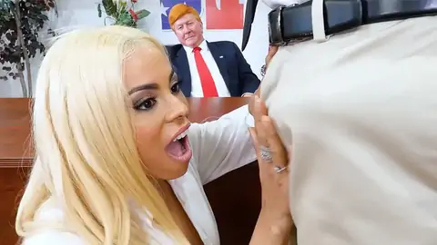 Hefty-titted Latina Is In The Office In An Rock-hard-core Parody