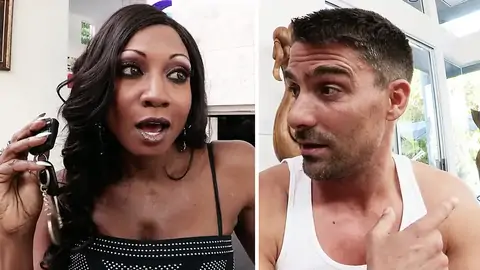 Bulky Youngster Is Fingering An Dark-hued Female In The Living Room